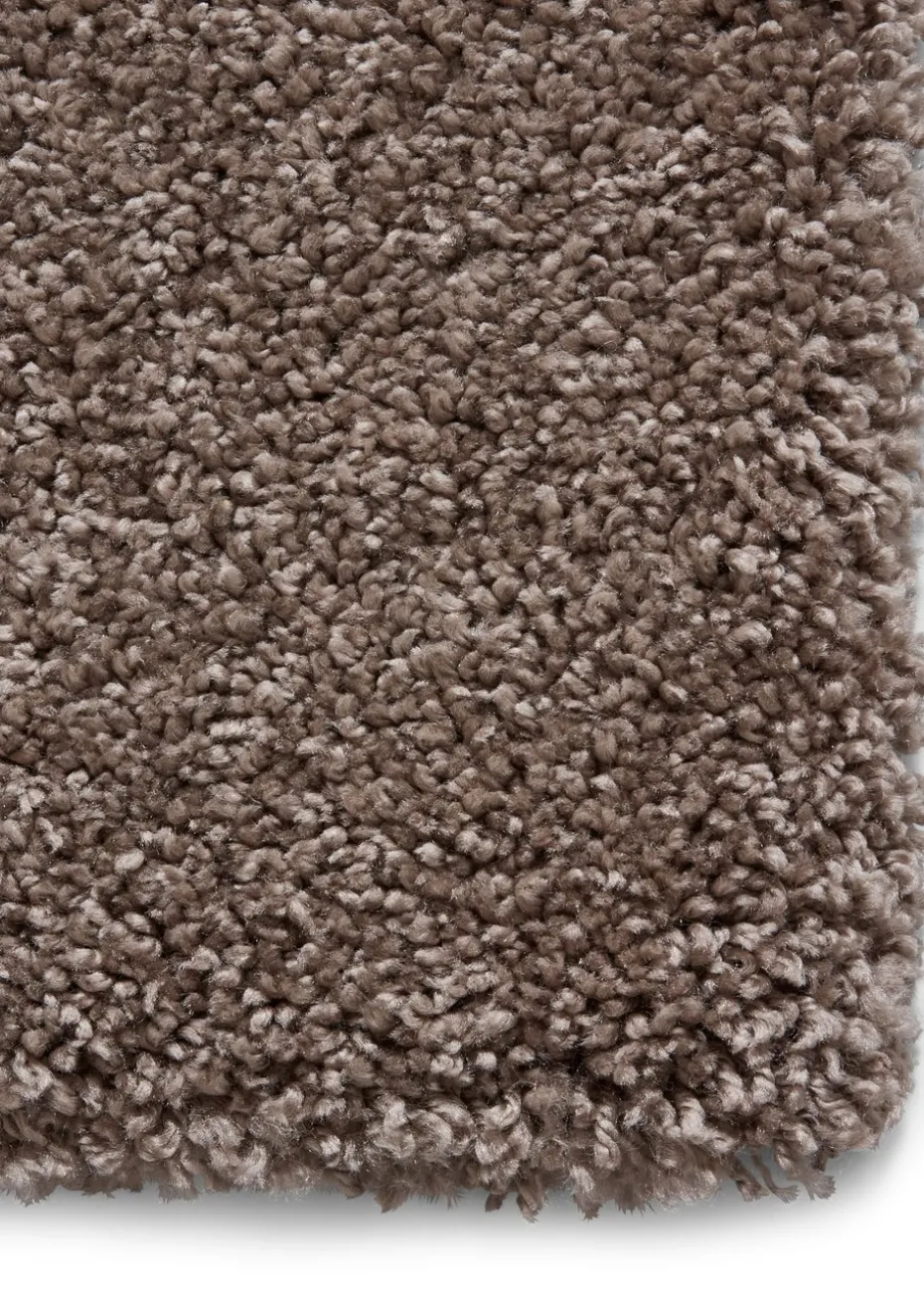 Think Rugs Sierra Beige Plain Shaggy Rectangle Rug