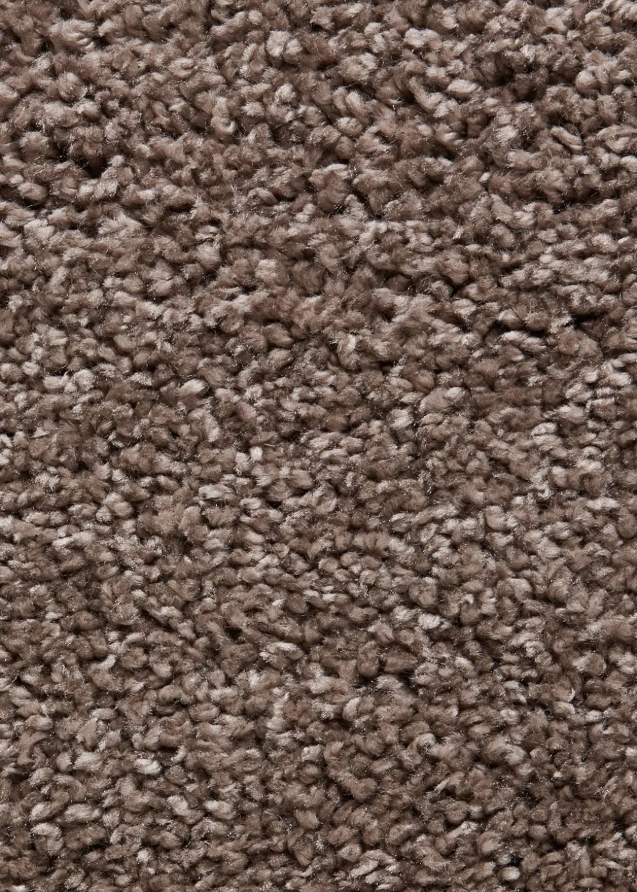 Think Rugs Sierra Beige Plain Shaggy Rectangle Rug