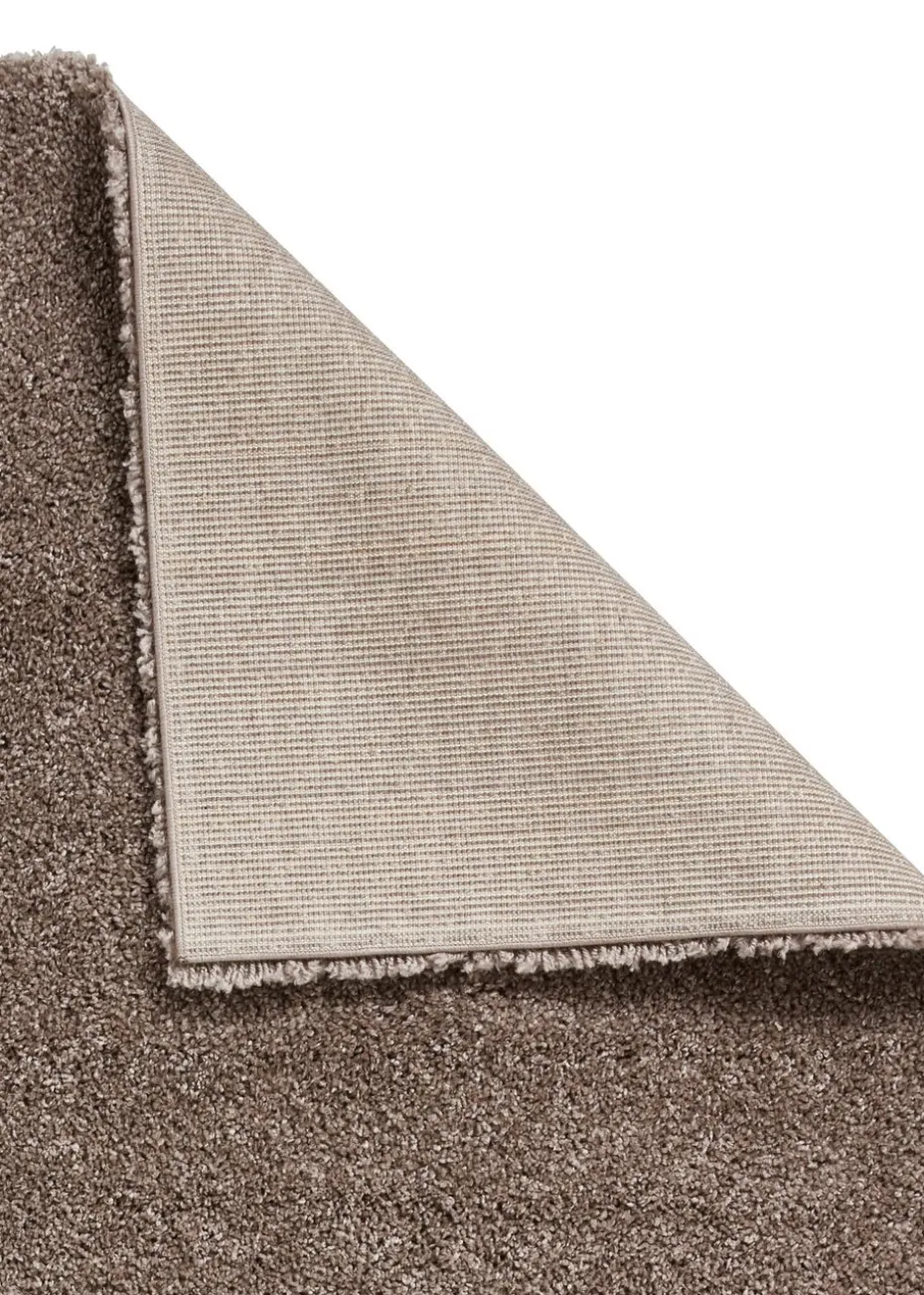 Think Rugs Sierra Beige Plain Shaggy Rectangle Rug