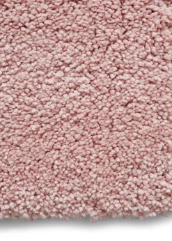 Think Rugs Sierra Pink Plain Shaggy Rectangle Rug