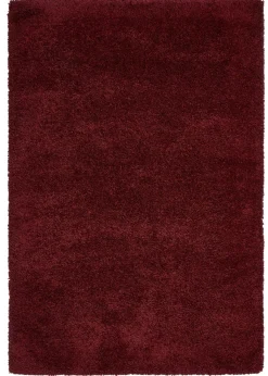 Think Rugs Sierra Ruby Plain Shaggy Rectangle Rug