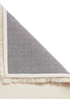 Think Rugs Super Teddy Beige Plain Shaggy Rectangle Rug