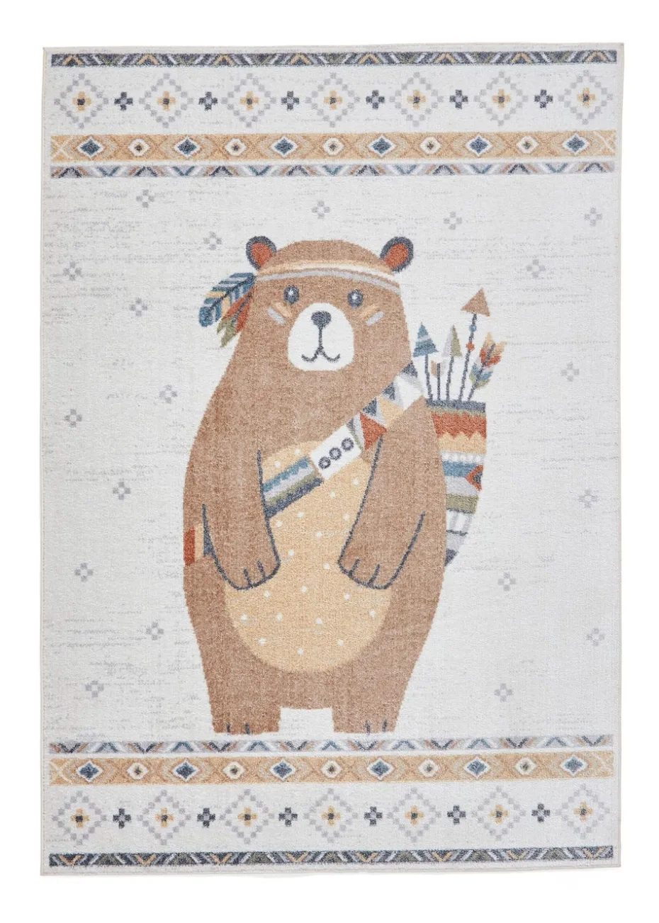 Think Rugs Vida Kids Bear Washable Rug