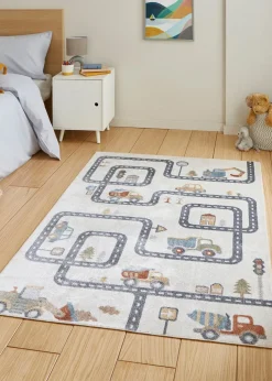 Think Rugs Vida Kids Map Washable Rug
