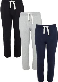 Threadbare Black 3 Pack Straight Leg Joggers