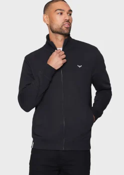 Threadbare Black Zip Through Fleece