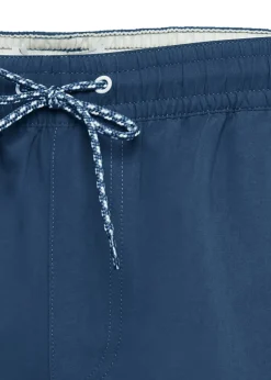 Threadbare Blue Swim Shorts with Contrast Piping