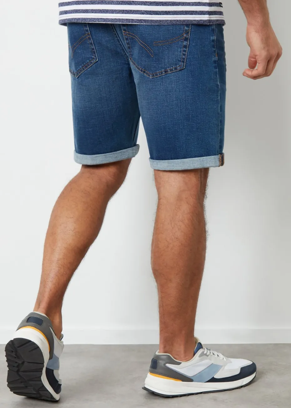 Threadbare Blue Turn Up Denim Shorts