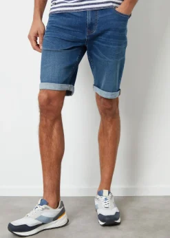 Threadbare Blue Turn Up Denim Shorts