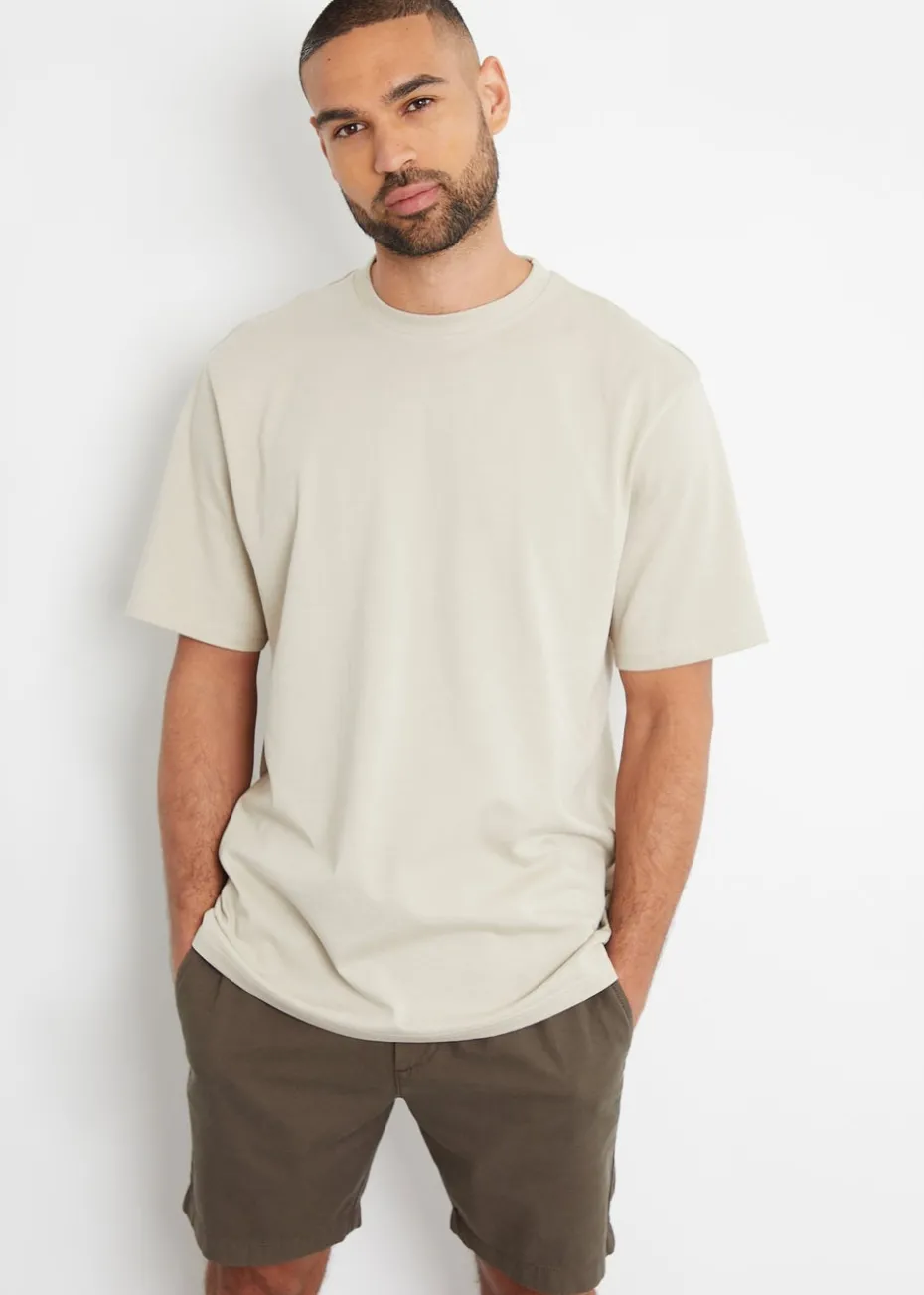 Threadbare Chocolate Cotton Lyocell Jogger Style Shorts