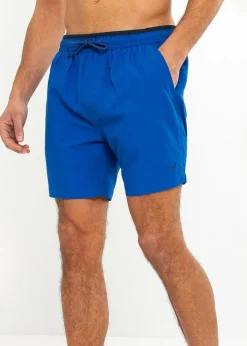 Threadbare Cobalt Contrast Logo Swim Shorts