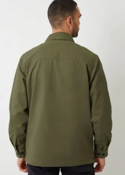 Threadbare Khaki Cotton Twill Shacket