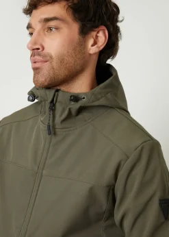 Threadbare Khaki Fleece Lined Hooded Jacket