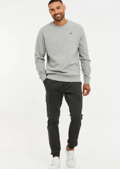 Threadbare Light Grey Crew Neck Sweatshirt