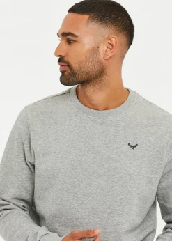 Threadbare Light Grey Crew Neck Sweatshirt