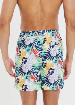 Threadbare Multi Floral Print Swim Shorts