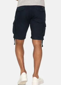 Threadbare Navy Manchester Cotton Cargo Shorts