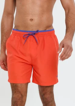 Threadbare Red Swim Shorts