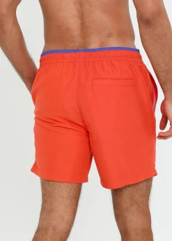 Threadbare Red Swim Shorts