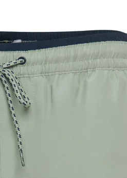 Threadbare Soft Green Contrast Logo Swim Shorts