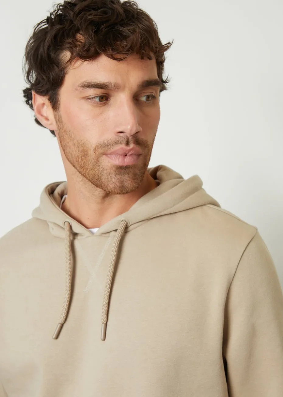 Threadbare Stone Mock T-Shirt Pullover Hoodie