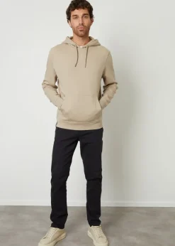 Threadbare Stone Mock T-Shirt Pullover Hoodie