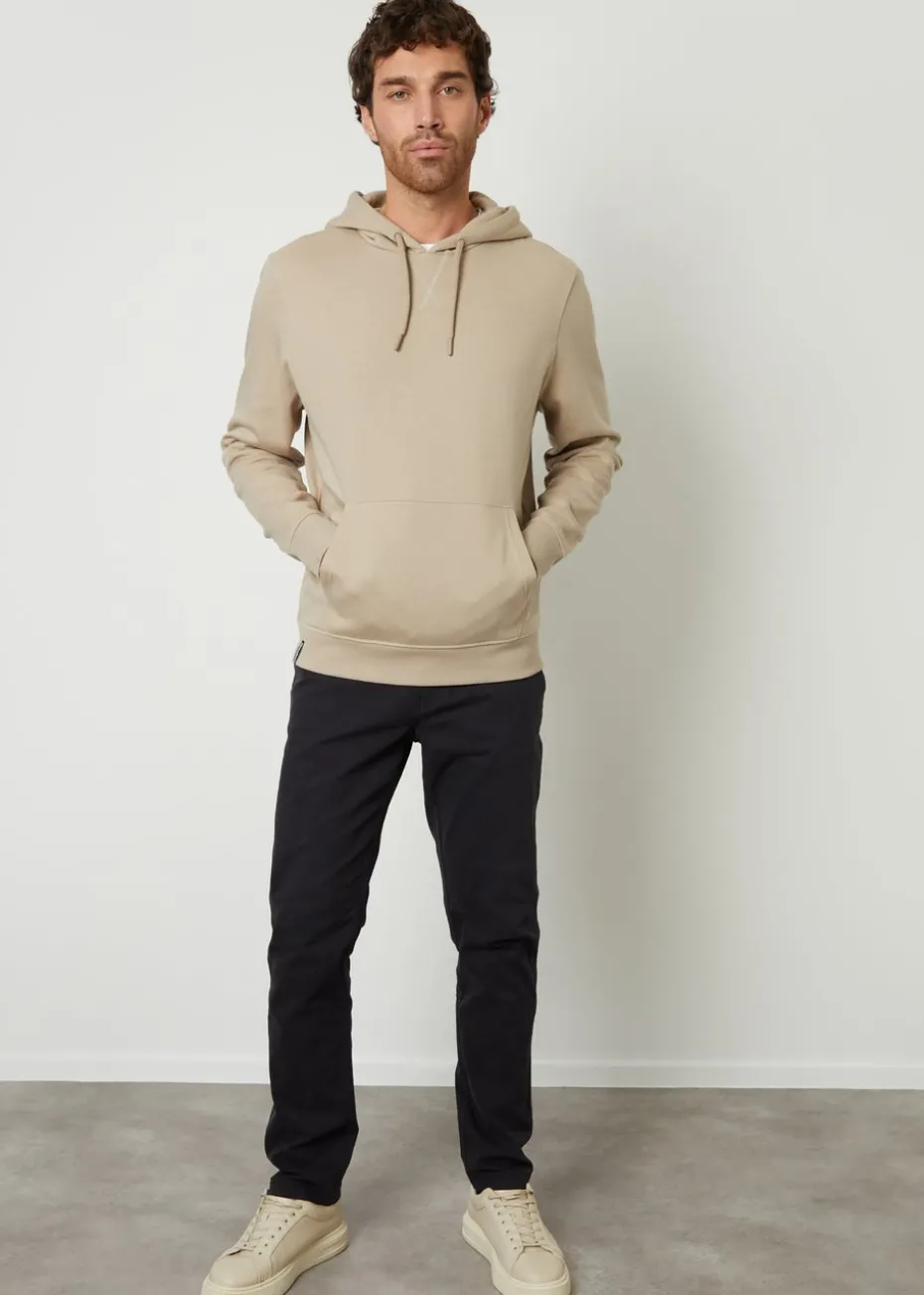 Threadbare Stone Mock T-Shirt Pullover Hoodie