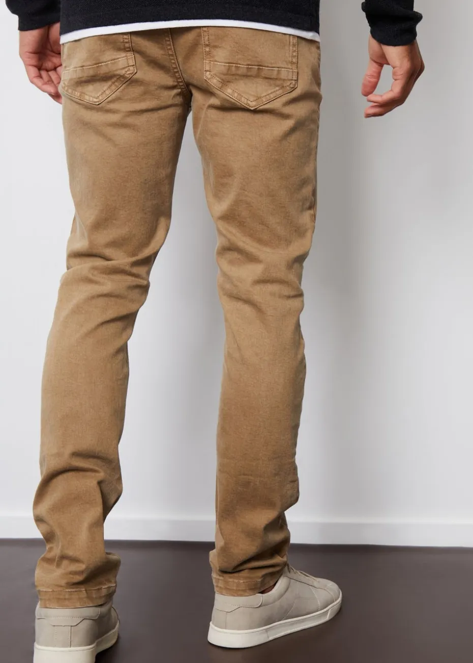 Threadbare Stone Slim Fit Overdyed Stretch Denim Jeans