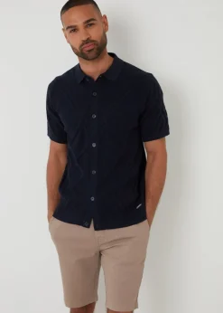 Threadbare Taupe Elasticated Waist Stretch Chino Shorts