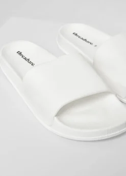 Threadbare White Lightweight Sliders