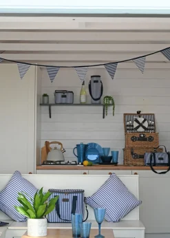 Three Rivers Navy/White Bunting