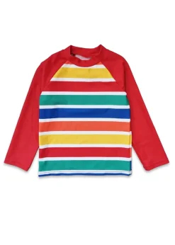 Toby Tiger Multi Colour Stripe Print Kids Rash Vest (2 years - 8 years)