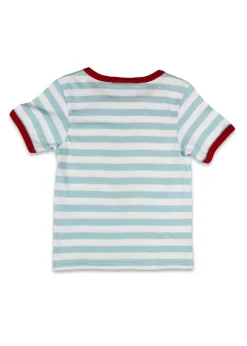 Toby Tiger Organic Blue Ice Cream Applique T-Shirt (6 months - 8 years)