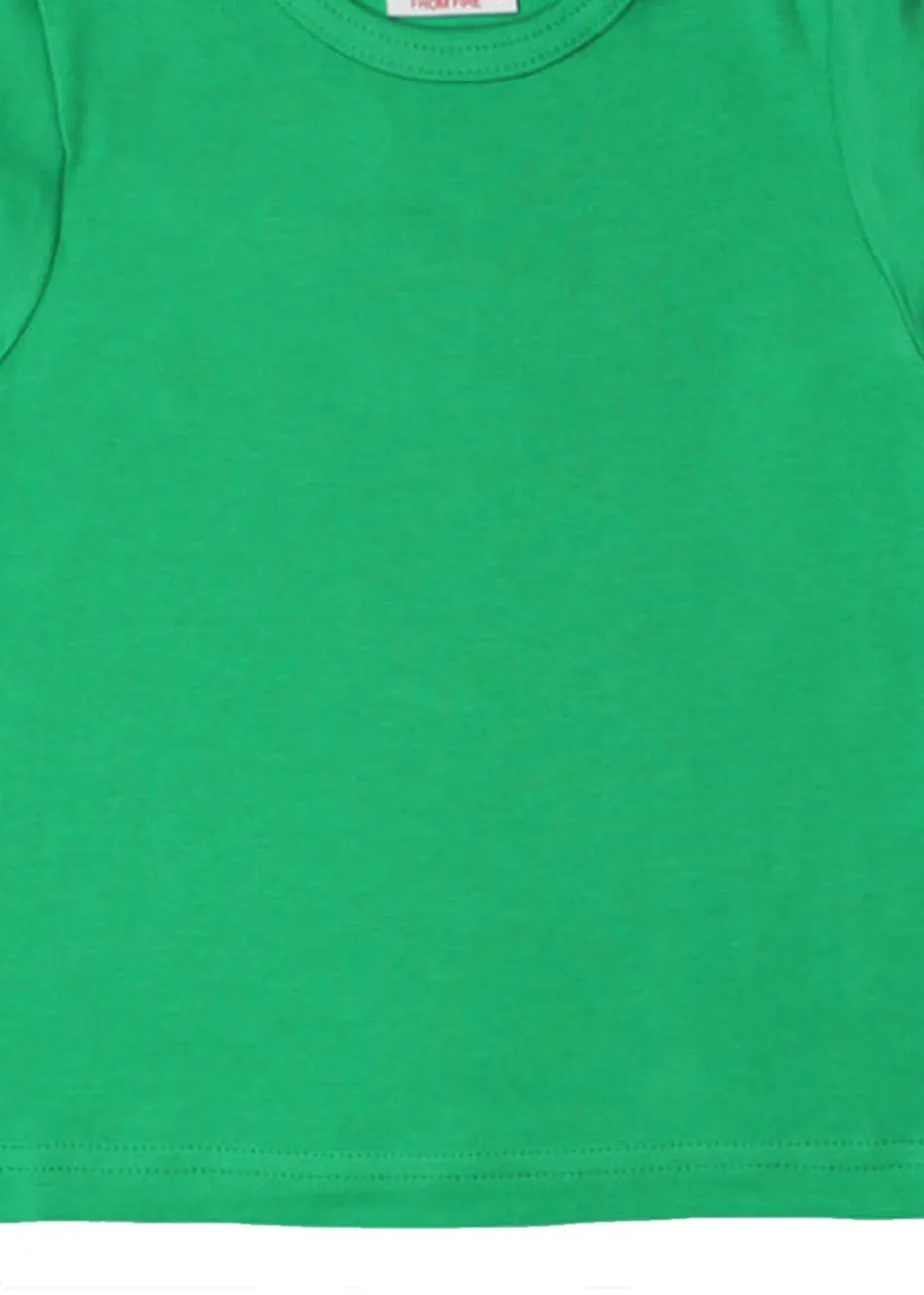 Toby Tiger Organic Green Basic Long-Sleeved T-Shirt (6 months - 8 years)