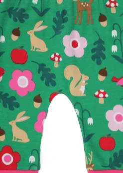 Toby Tiger Organic Green Forest Adventure Print Yoga Pants (Newborn - 3 years)