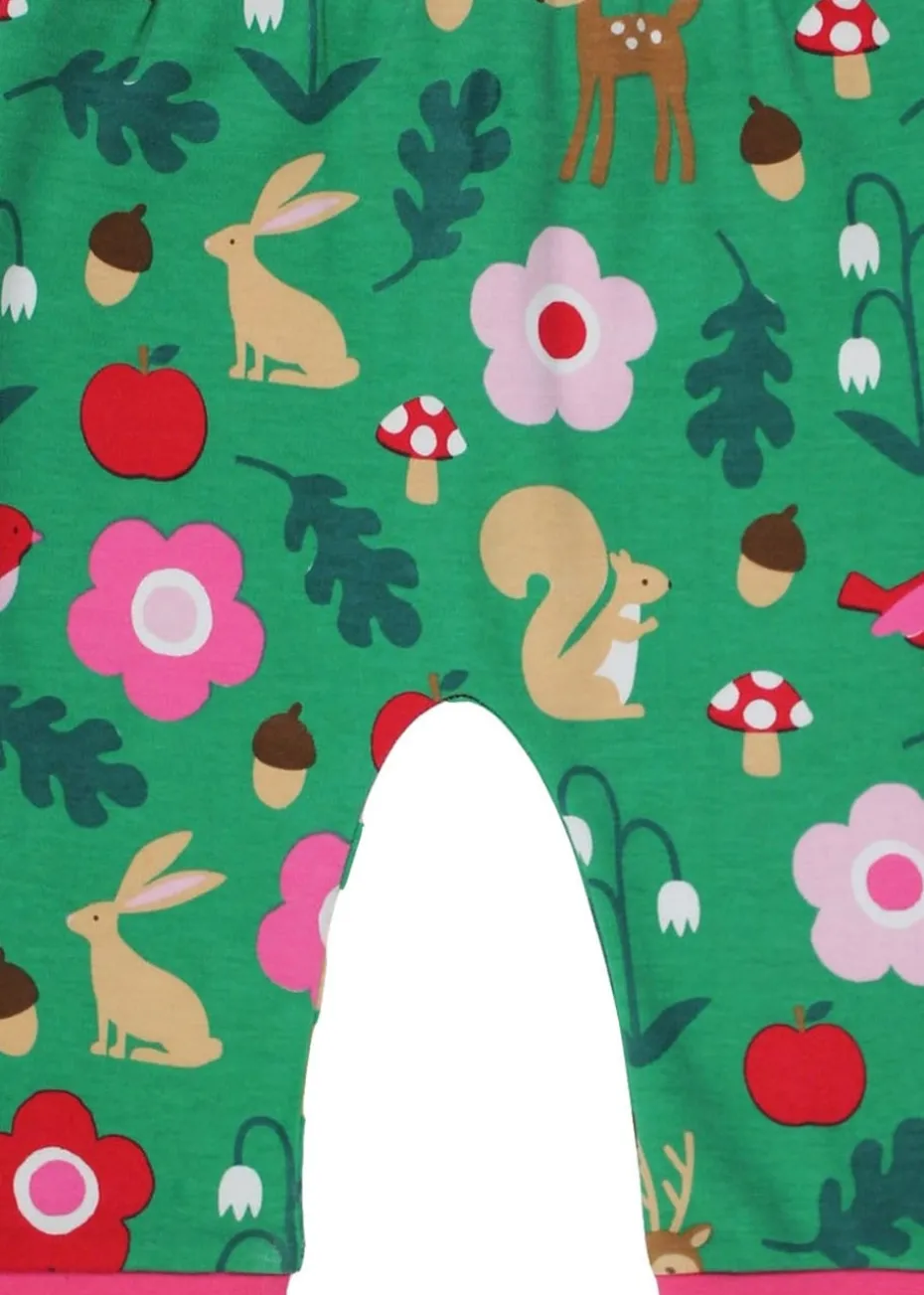 Toby Tiger Organic Green Forest Adventure Print Yoga Pants (Newborn - 3 years)