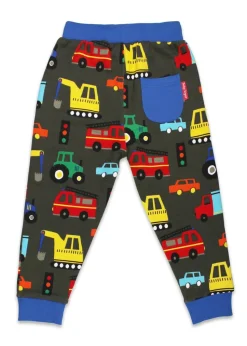Toby Tiger Organic Multi Colour Transport Print Joggers (6 months - 6 years)