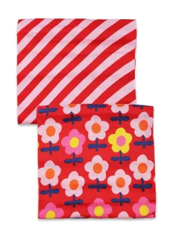 Toby Tiger Organic Pink Flower Muslin 2-Pack