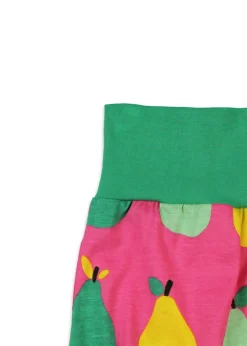 Toby Tiger Organic Pink Pear Print Yoga Pants (Newborn - 3 years)