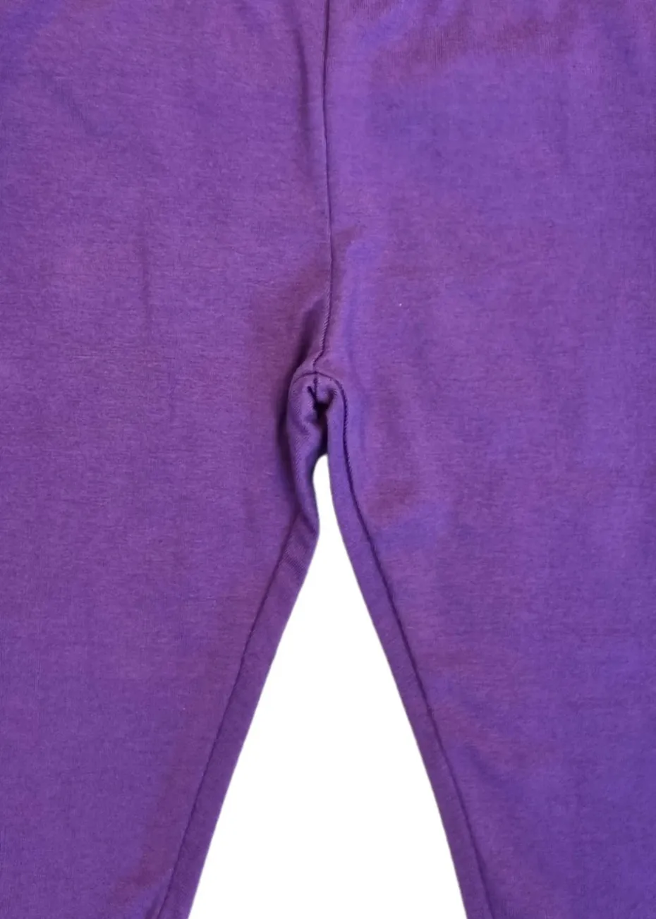 Toby Tiger Organic Purple Basic Leggings (6 months - 8 years)