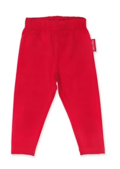 Toby Tiger Organic Red Basic Leggings (6 months - 8 years)