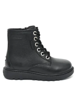 ToeZone Boys Black Storm Leather Ankle Boot (Younger 8 - Older 3)