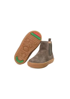 ToeZone Boys Brown River Suede Gusset Boot (Younger 4 - Younger 10)