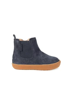 ToeZone Boys Navy Sam Suede Gusset Boot (Younger 4 - Younger 10)