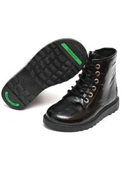 ToeZone Girls Black Abby Patent Leather Ankle Boot (Younger 8 - Older 3)