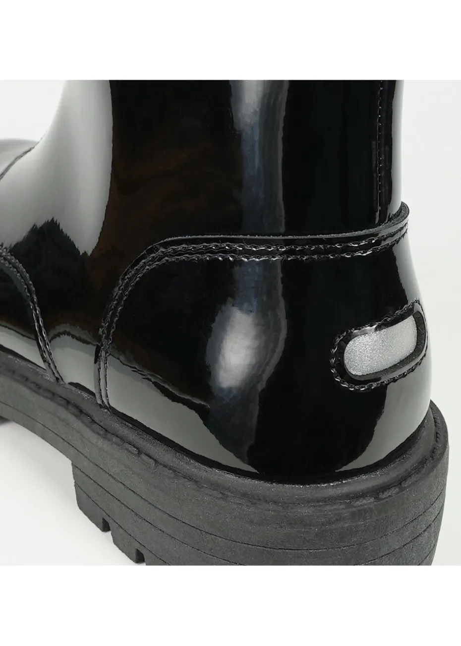 ToeZone Girls Black Lydia Zip Boot (Younger 8 - Older 2)