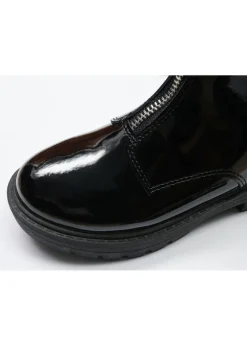 ToeZone Girls Black Lydia Zip Boot (Younger 8 - Older 2)