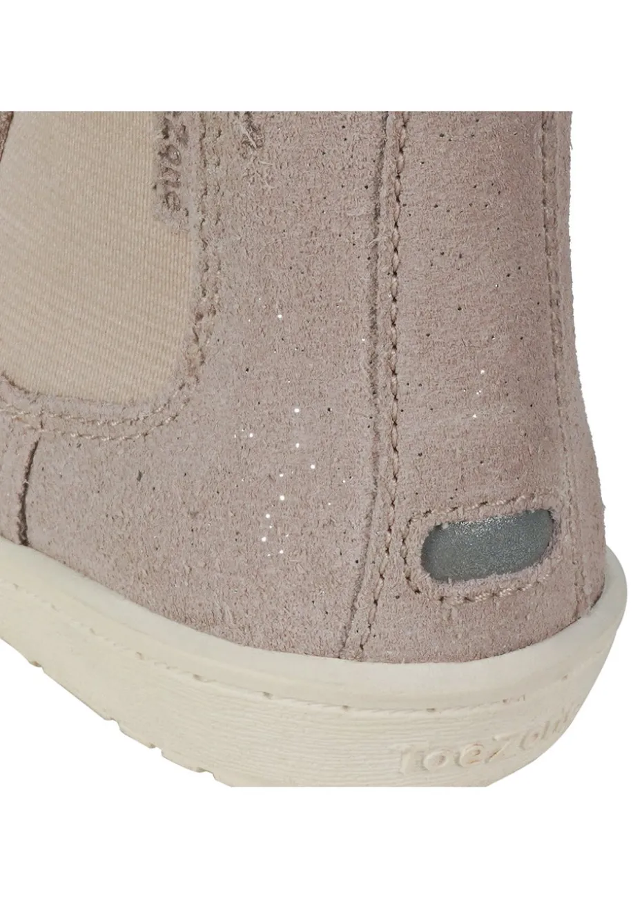 ToeZone Girls Pink Alma Suede Gusset Boot (Younger 4 - Younger 10)