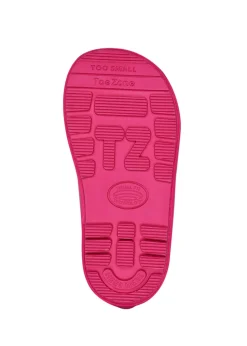ToeZone Girls Pink Belle Love Heart Wellies (Younger 6- Older 12)