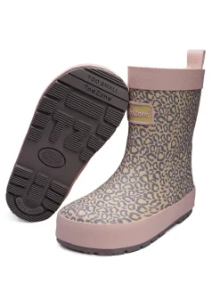 ToeZone Girls Pink Hattie Animal Print Wellies (Younger 6- Older 12)